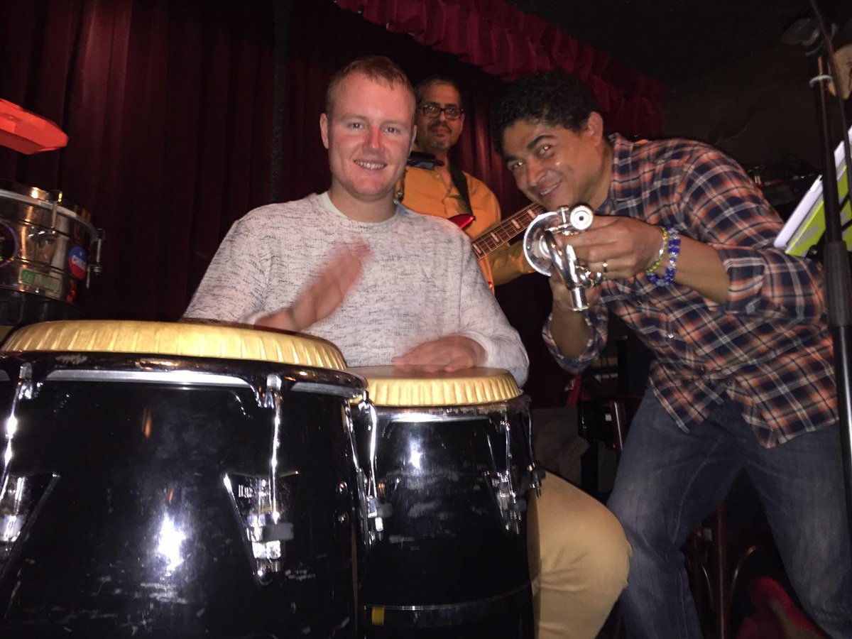 Amazing evening with super talent on congas, Mr.  Steven Brezet #alto #salsanight #Goodtimes