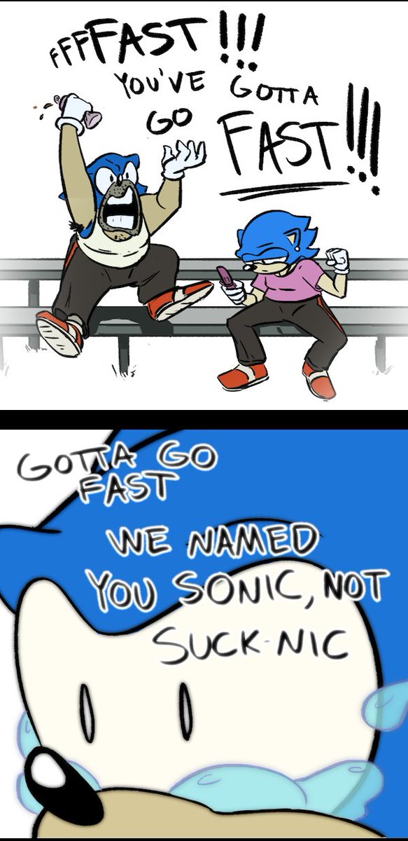 If you run fast enough, they'll think your crying is just the wind.
#sonic #SonicTheHedgehog