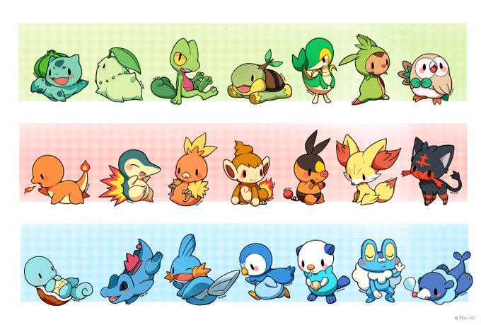 ポケモン御三家のtwitterイラスト検索結果 古い順