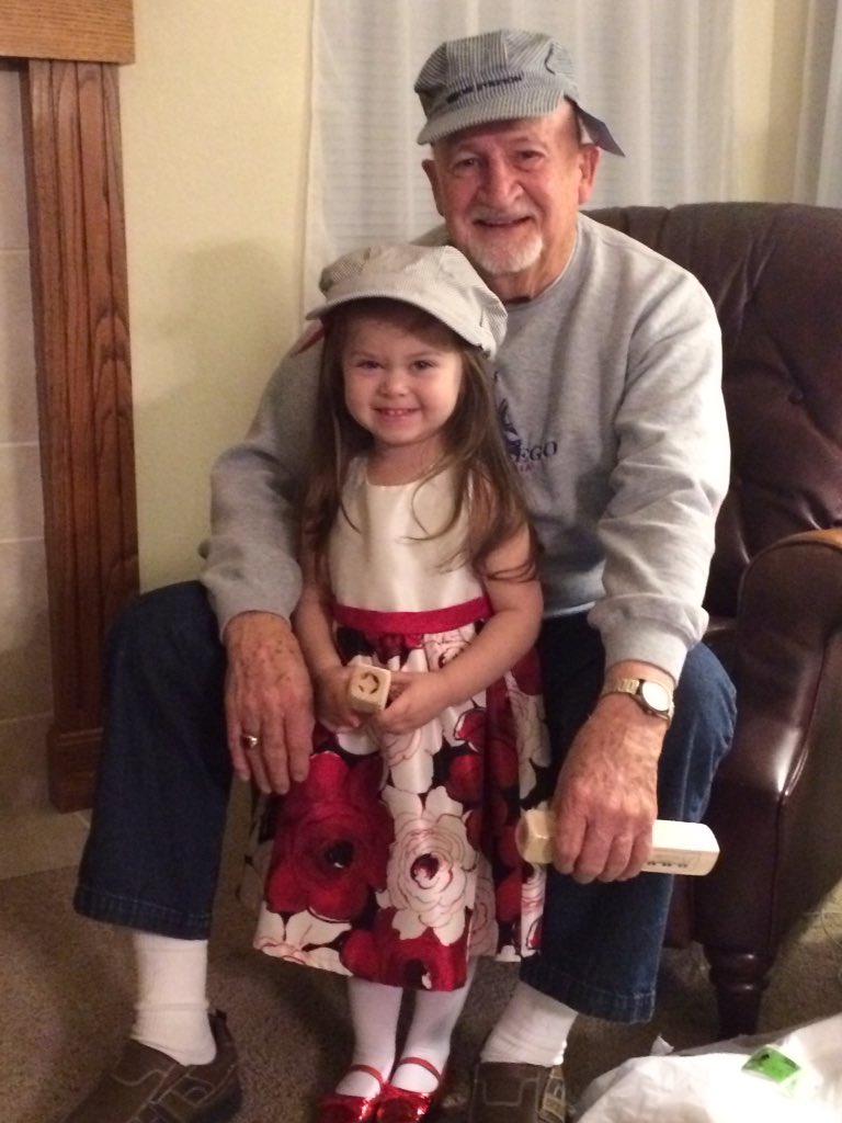 dkc3621's tweet photo. The holiday Christmas Express has a new engine crew,
Great granddaughter Aria and Grand Papa . https://t.co/rMNM1VsivW