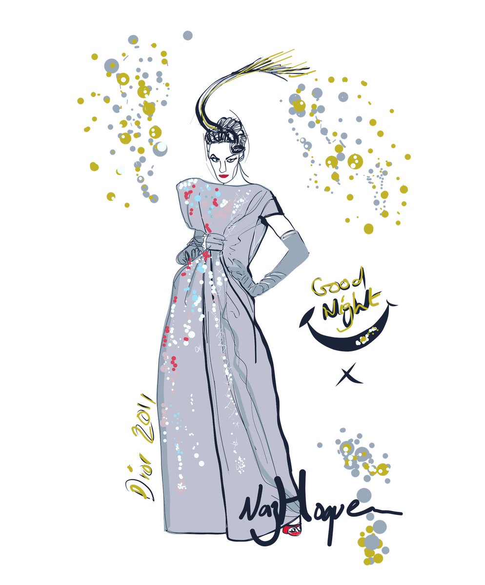 FooDastic's tweet photo. #sketch @FooDastic one of my illustrations of the Dior 2011 couture show piece. @Dior @VogueParis #lovedesign https://t.co/76feyfgr4R