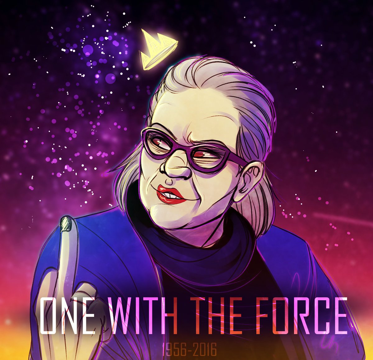 RayRayMonster's tweet photo. The world is lesser for this loss. I hope, because that was something that you tried to help all of us have. I hope. #carriefisher #fuck2016 https://t.co/fyQzVdrN9M