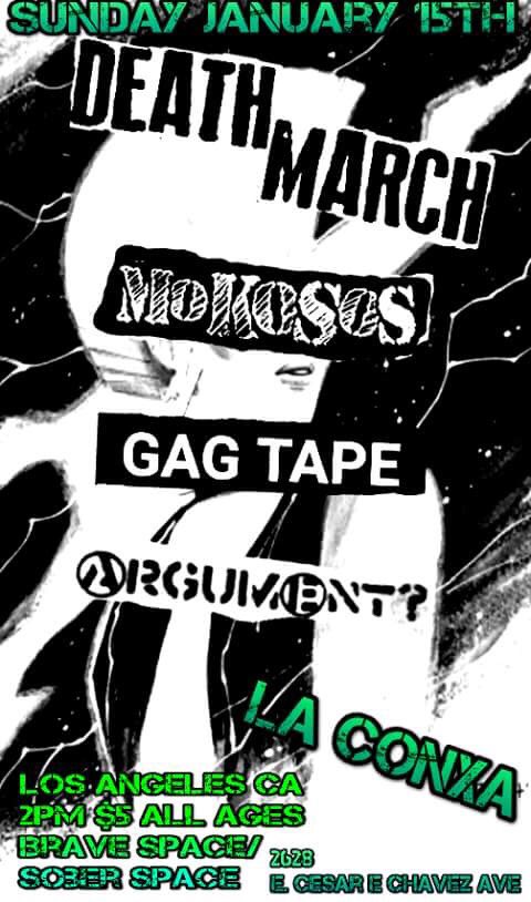 Early show Sunday Jan 15th <a href="/la_conxa/">LAconxa</a>. All ages.