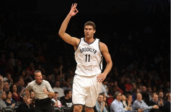 BucketsBrooklyn's tweet image. Brook Lopez #NBAVOTE (Photo: @bjpenner)