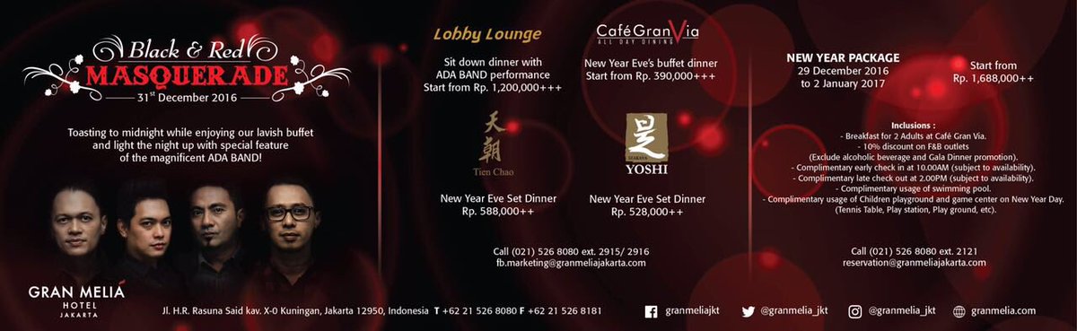 Celebrate your New Year at Gran Melia Jakarta