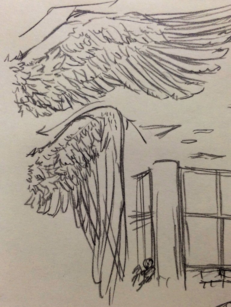 暇過ぎて落書きしてた 