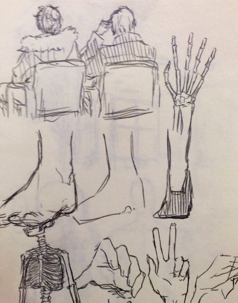 暇過ぎて落書きしてた 