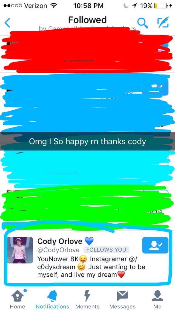 orr_kyla's tweet photo. Thank u ily u made my day @CodyOrlove https://t.co/r8qHhiuWkZ