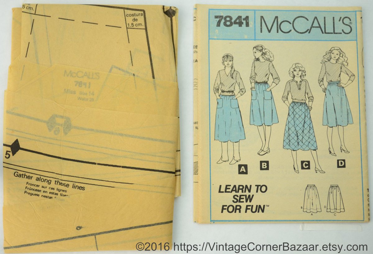 DailyDealFeeds's tweet photo. McCall's 7841 Pattern Misses' and Young Junior/Teen Skirts, Sewing P… https://t.co/WLQvxSsdiN #Vintage #MultiPattern https://t.co/Wu6A32ZGwF