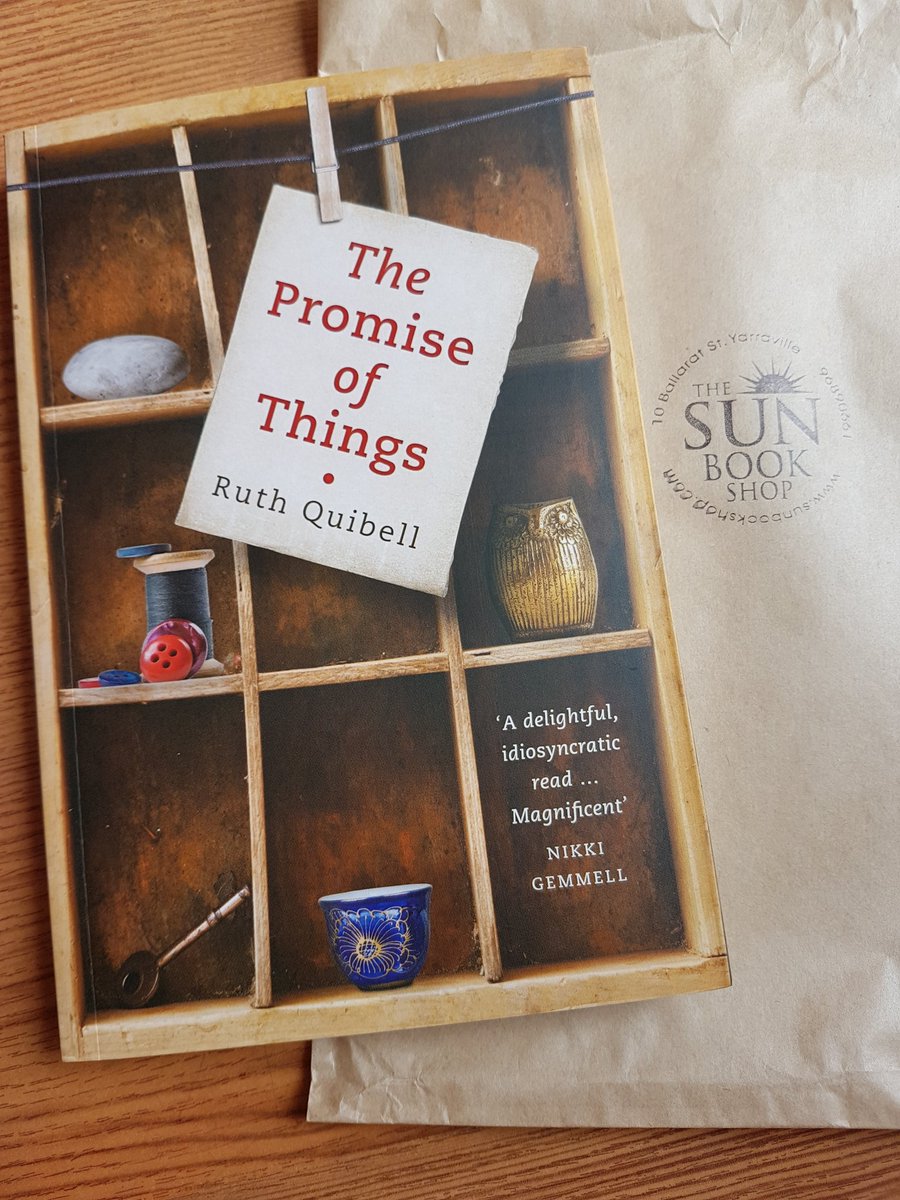cubbieberry's tweet photo. From local #melbourne #melbwest #book shop @SunBookshop : 
'The Promise of Things' by @RuthQuibell 
#SaveOzStories  #BooksCreate #NewBook https://t.co/NBYF44NnsJ