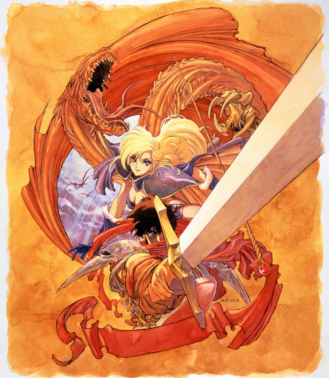 日本ファルコム 懐かしのイメージイラストその五 Brandish Pc 9801m 1984年 マウスi Fの搭載 マウスでゲームのほぼ全てを操作できる フルマウスオペレーションシステム を謳って ブランディッシュ が登場した 当時耐久性の低かったマウスを