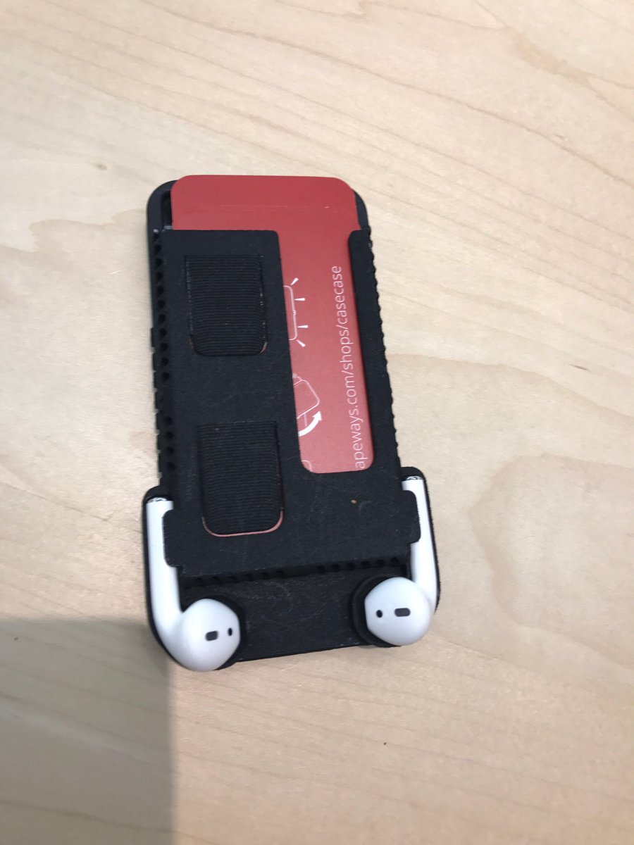 casecaseclick's tweet image. Apple Store had demo set of #AirPods - let me test the fit with the prototype #airpoddoc