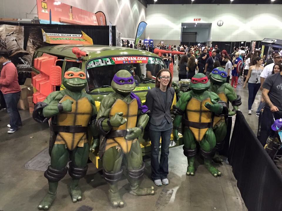 naudancer's tweet photo. #turtletuesday and the first time I got to see the TMNTVAN in person at #comikaze15 https://t.co/1ToHvNmuxu
