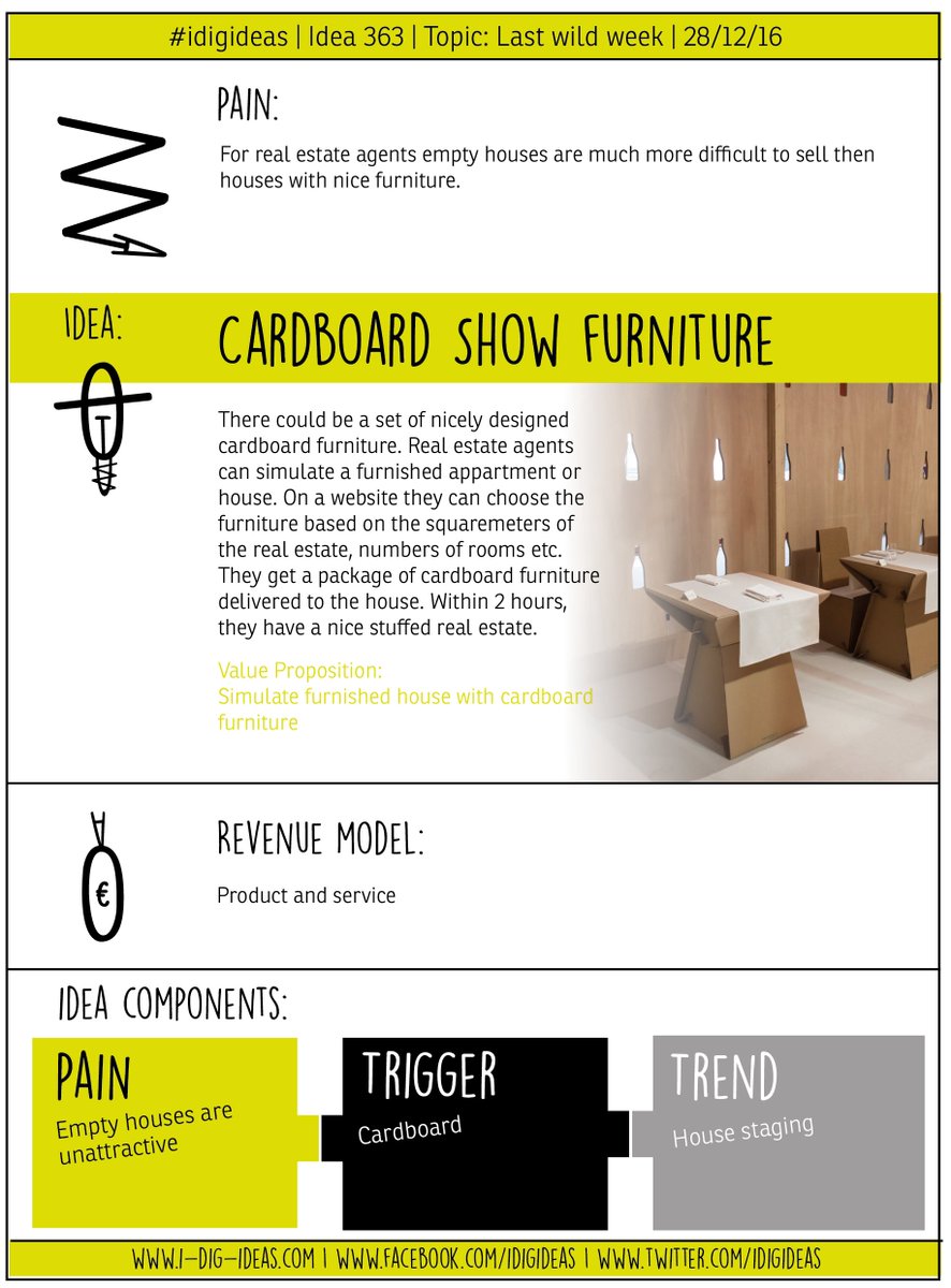 idigideas's tweet photo. Sell your house, thanks to cardboard furniture. #idea #363: https://t.co/nQEFOCuhgP