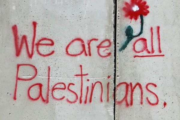 KatSuleman's tweet photo. We may not live in Palestine but Palestine lives in us#ResistanceWillContinueUntilVictory 
#EndIsraeliOccupation#WallOfShame
#RacistIsrael https://t.co/n5jUUwcT94