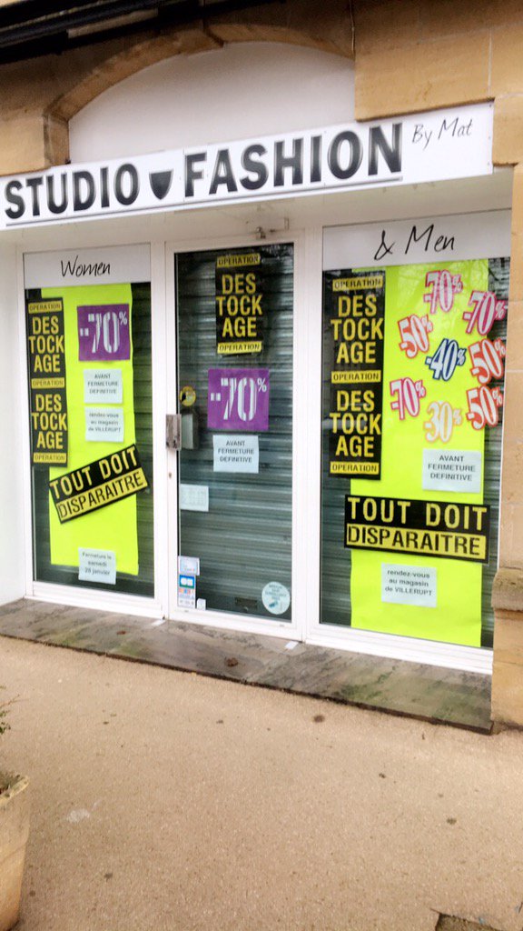 Studio fashion longwy haut place Darche !destockage massif : Jusqu'à -70% Pour fermeture définitive le 28/01/17