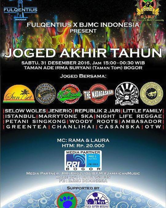 Tahun baru? Bingung mau maen kemana? Pusing pusing kita joget bareng aja yu di Taman Ade Irma Suryani seru loh