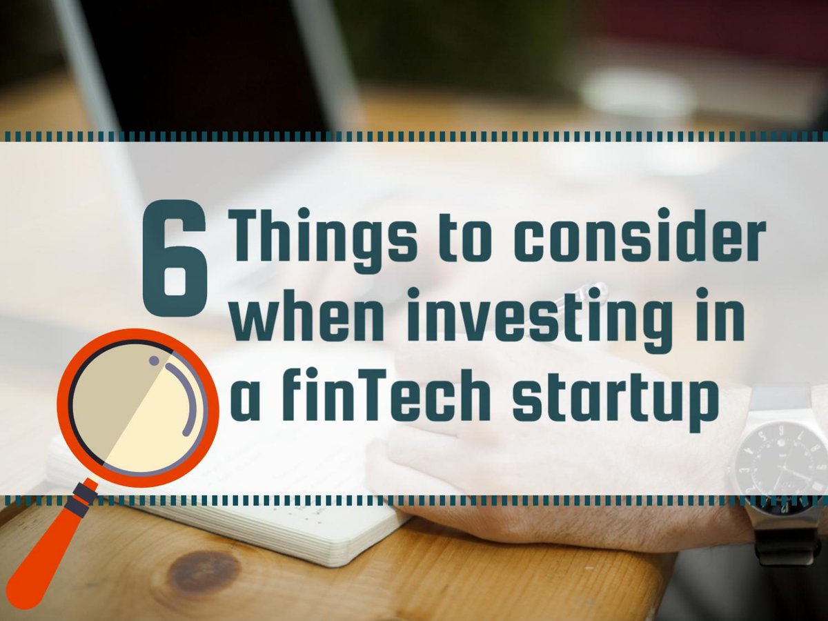 bitcoinagile's tweet photo. 6 things to consider before investing in #fintech startup #investing #fintechstartup https://t.co/y9QQSy2nlx https://t.co/f1RLObsOOI