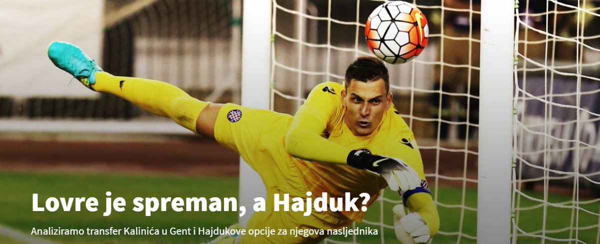 Telesport_hr's tweet image. Analiziramo transfer Kalinića u Gent i Hajdukove opcije za njegova nasljednika telesport.telegram.hr/analize/lovre-…