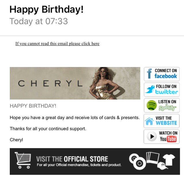 ChezzaStyle's tweet image. Thanks @CherylOfficial! 😂😘🎉🎂 xxx