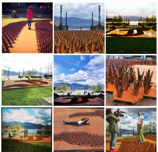 Van_Biennale's tweet photo. .@artsy, we have been thrilled to exhibit @aiww's #FGrass #publicart in #VanBiennale #openair exhibition. Imp't to continue the dialogue! https://t.co/1pHxzxxgVP