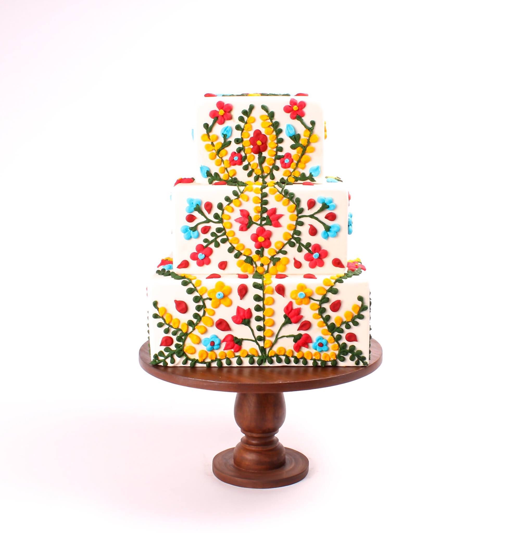 Pamplemousse Cakes on Twitter: "#Mexican #embroidery #cake #Floral #design  #Art #Mumbai https://t.co/RbvAydzkqv" / Twitter