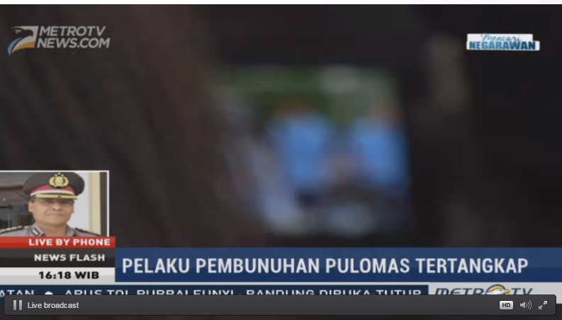 Metro_TV's tweet photo. Breaking News: Pelaku pembunuhan Pulomas tertangkap https://t.co/AmbvtZ3uI1 https://t.co/KUBEEDRgiy