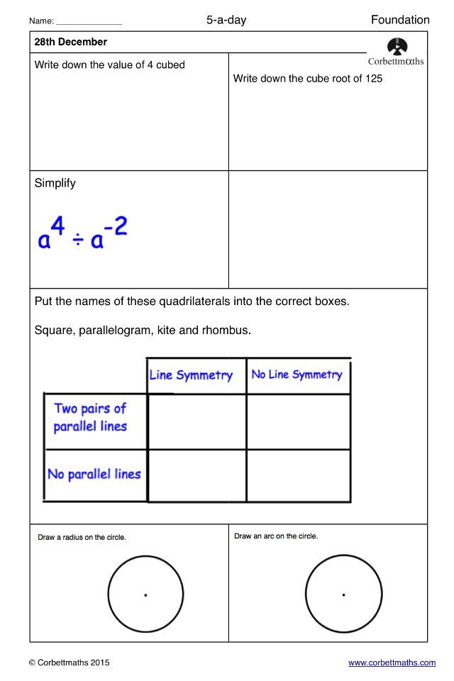BetterMaths's tweet photo. @Corbettmaths: Studying for Foundation GCSE Maths? Try today’s Foundation or the challenge #maths5aday https://t.co/NHgiPfAAKW