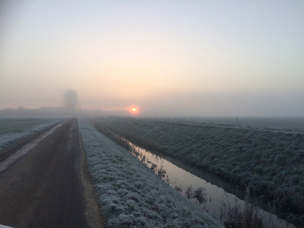 Cold &amp; frosty morning on the farm, but we're all back hard at work packing for our customers!