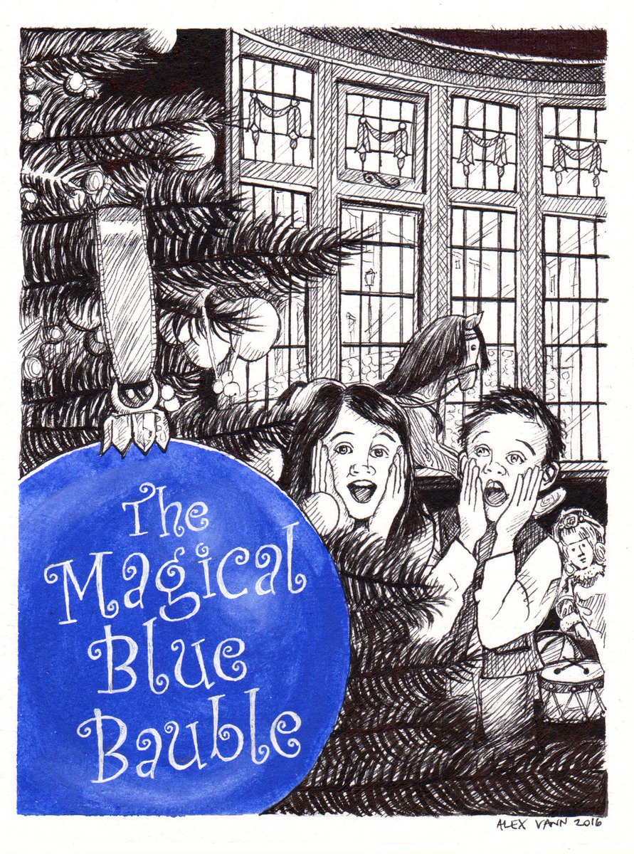 alexander_vann's tweet photo. A #Christmas #art #commission piece : The Magical Blue Bauble #illustration #artwork #alexvann More@ https://t.co/kE5AmVyHbL https://t.co/spwGHMZzxZ