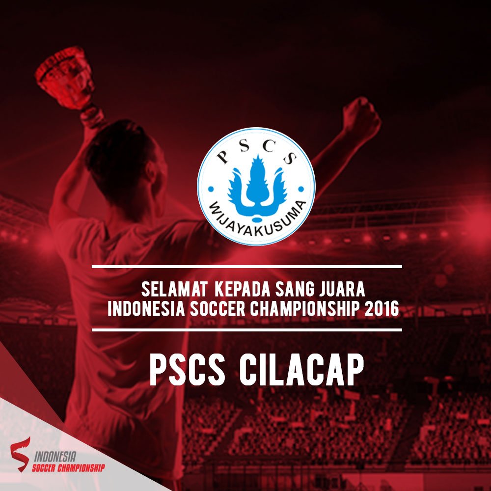 (1) Selamat kepada <a href="/PSCS_Cilacap/">PSCS CILACAP</a> atas keberhasilan menjadi juara 1 #ISC2016, semoga terus