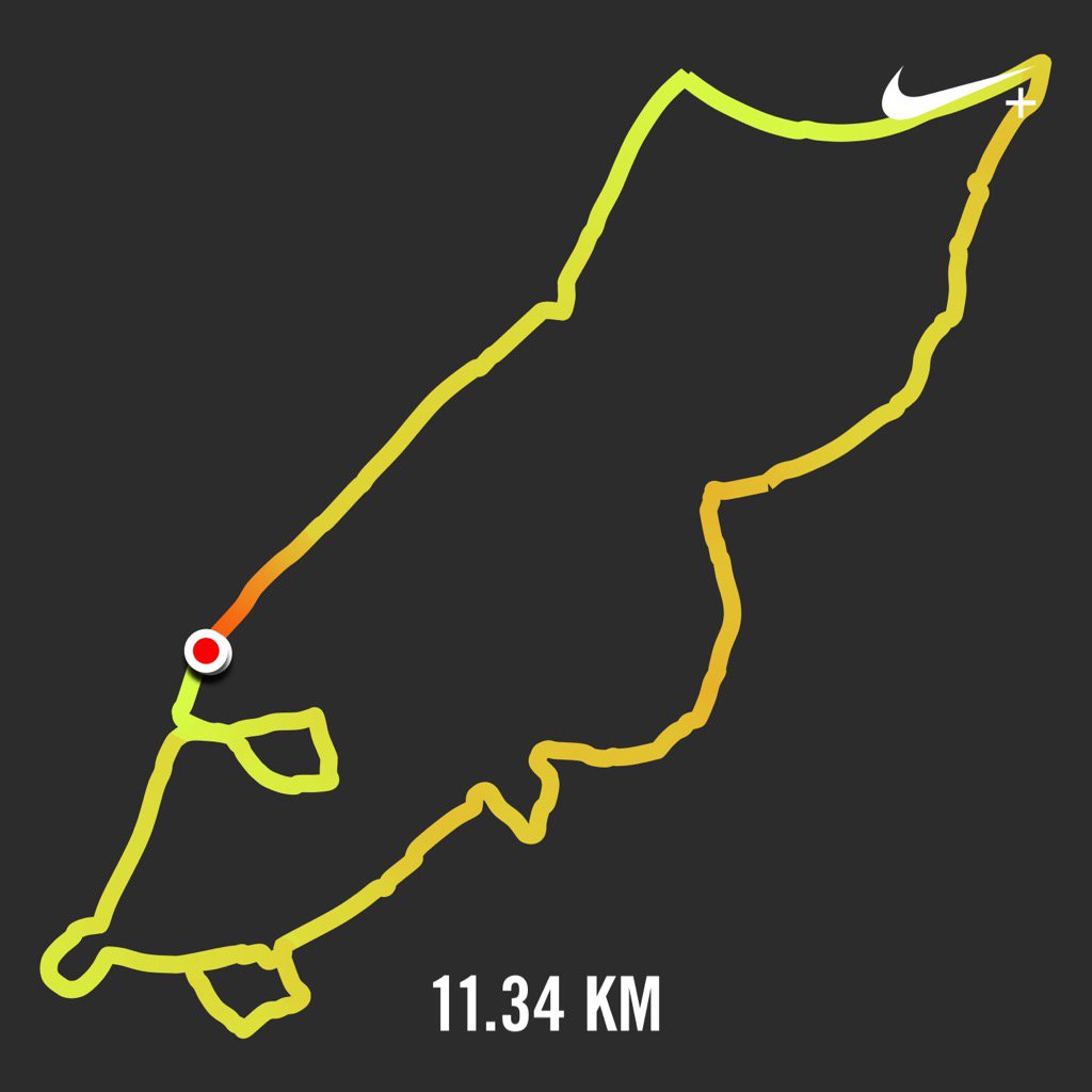 DaveGiles73's tweet photo. 1st run post xmas dinner. Felt Heavy. https://t.co/BNXBmLfRL2
