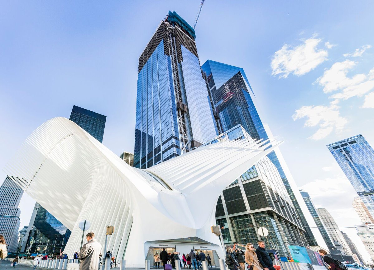 4WTC's tweet image. Beautiful views of the #WTC Oculus, #3WTC, and #4WTC on a crisp December day.