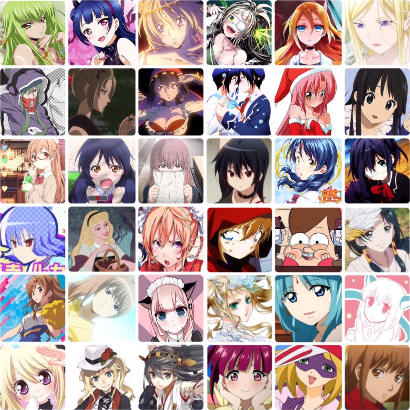 ちなってぃー A Twitter 好きなキャラまとめ １枚目 女性陣 ２枚目 男性陣 声優さんは甲斐田裕子さん 伊藤静さん 坂本真綾さん 下野紘さん 入野自由さん 斉藤壮馬さんが好きです 好きなキャラを集めると好きなタイプが一目瞭然 好きなキャラいたらrt Rt