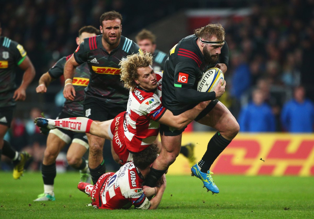 aplenorugby's tweet photo. Postales del éxito de #Harlequins sobre #Gloucester en el #BigGame9 que cerró la fecha de la #Premiership https://t.co/QNDV856SWd