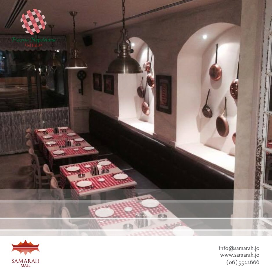 SamarahMall's tweet photo. Enjoy a cozy &amp; lovely #Italian meal at Pizzeria Napoletana, Samarah Mall 😌
#SamarahJo #DeadSea https://t.co/XzvRViEV2n