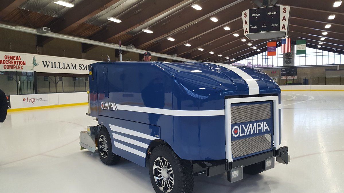 GenevaNYrec's tweet image. Beep Beep! Check out our shiny new "toy" from Santa #Olympia #fastice 
Public skating today 12/28 12-4p &amp;amp; 630-930p