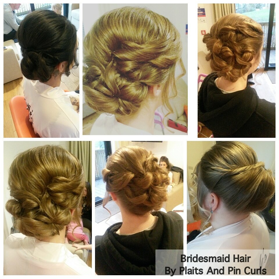 #bridesmaidhair #bridesmaid #Updo #softhairstyle #WeddingHair #hairinspiration #hairideas #hair #bun #twists plaitsandpincurls.co.uk