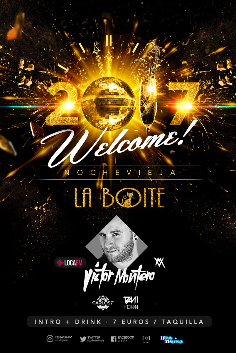 🌲✨VEN A DESPEDIR EL AÑO EN LA BOITE✨🌲
🙌🙊SÁBADO 31🙊🙌
🔊Victor Montero🔊
🔊carlos f🔊
🔊 dani fernan🔊
🚨🚨 INTRO+ DRINK 7€ 🚨🚨
