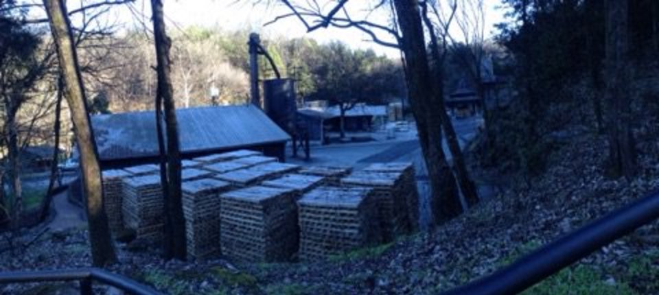 JackDaniels_US's tweet photo. On this cold wintery day, the rick yard falls quiet, all the while our whiskey still matures. #borntomakewhiskey https://t.co/bwBwT7vWoJ