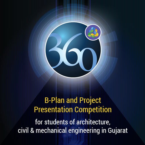 360_techfest's tweet photo. 360 is a b-plan & project presentation competition for students of archi, civil & mechanical engineering in Gujarat. #hitechfest #hitech360 https://t.co/CBGCpScLdF