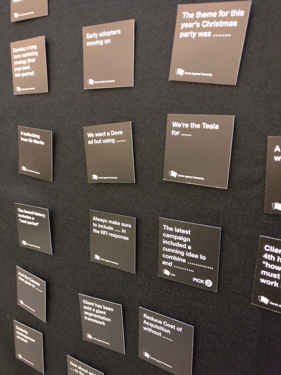 Digitas_UK's tweet photo. Bored of fleecing your elderly relatives out of millions at Monopoly? Have a go at Marketing (Cards) Against Humanity instead! https://t.co/JIZNcpQvGP