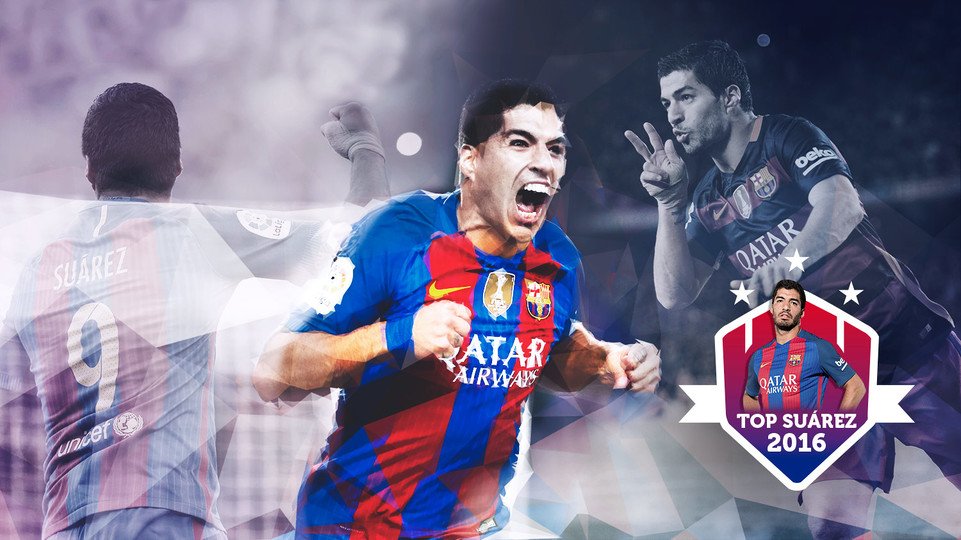 👌🔝 فيديو: أجمل أهداف #لويس_سواريز بقميص #برشلونة خلال عام 2016 | ما هو أفضل هدف برأيك؟
🎥: ow.ly/kZ86307vdho

🔵🔴 #غرد_لبرشلونة #FCB2016