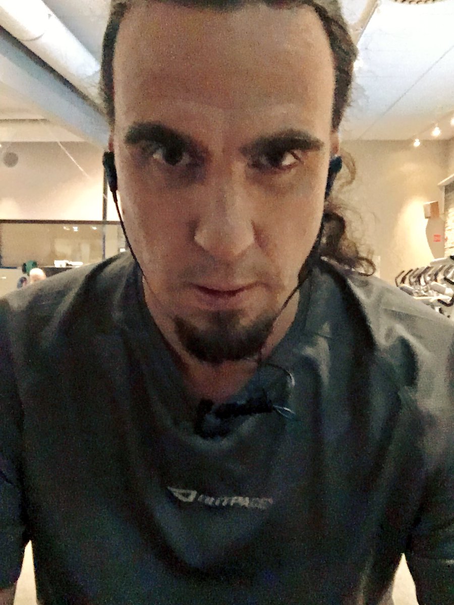 TheBassmax's tweet photo. At the gym, working out to be in shape next year to rock my ass off on tour! Or just for an excuse to go to sauna! 😆@SonataArctica #9thhour https://t.co/i8KXwYSO7w