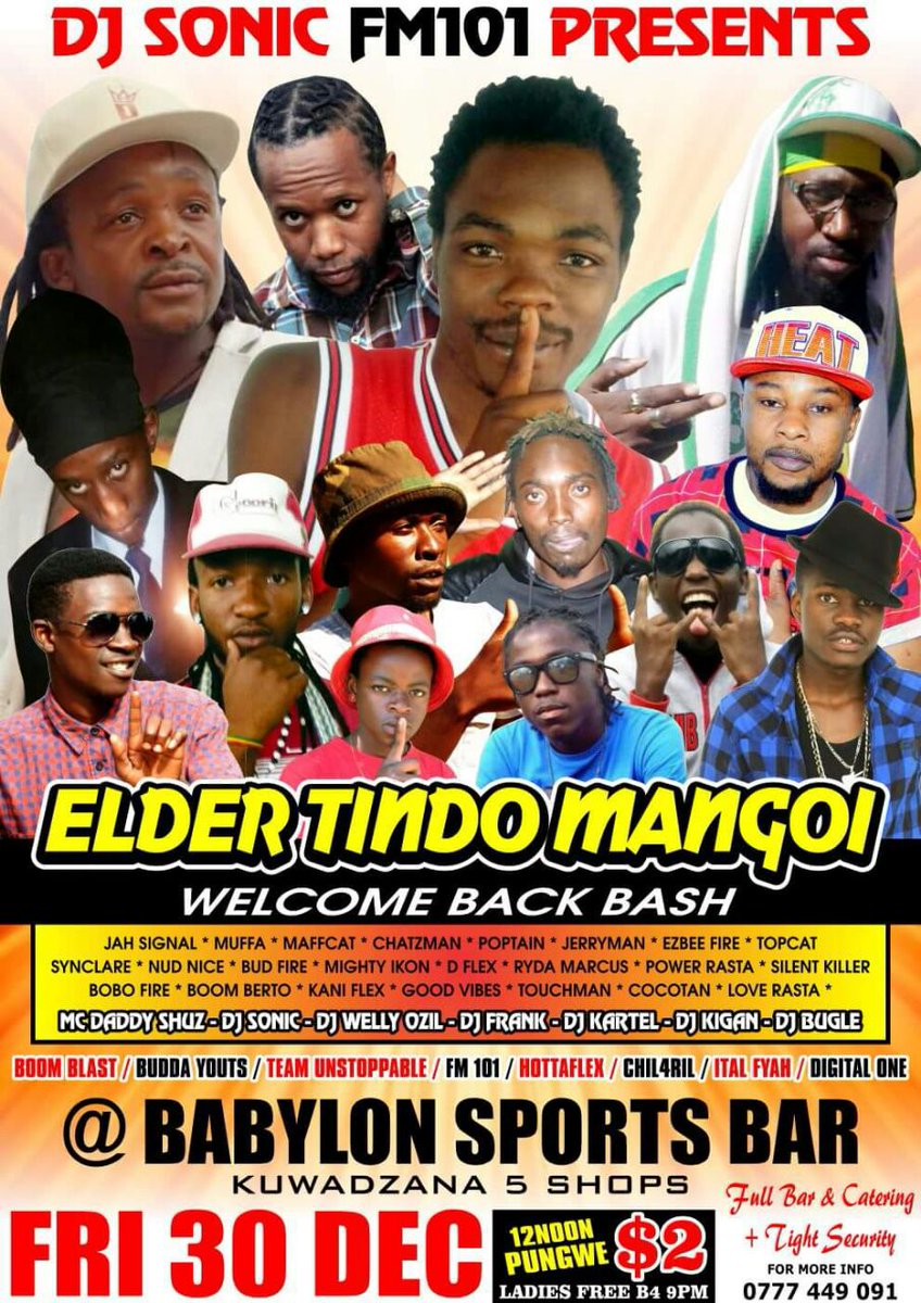 Zimdancehall (@zimdanceh) on Twitter photo Kuwadzana 5 kinnah will be there. <a href="/abisha_palmer/">Abisha Palmer</a> <a href="/soulmsaka1/">Soul Jah Love</a> <a href="/Bgizzlezw/">eXorcist</a> <a href="/QueenSaunyama/">Your Highness</a> <a href="/MsFazy/">Farayi</a> <a href="/misra/">Ria Misra</a> @RobertZhuwao Kuwadzana 5 kinnah will be there. <a href="/abisha_palmer/">Abisha Palmer</a> <a href="/soulmsaka1/">Soul Jah Love</a> <a href="/Bgizzlezw/">eXorcist</a> <a href="/QueenSaunyama/">Your Highness</a> <a href="/MsFazy/">Farayi</a> <a href="/misra/">Ria Misra</a> @RobertZhuwao