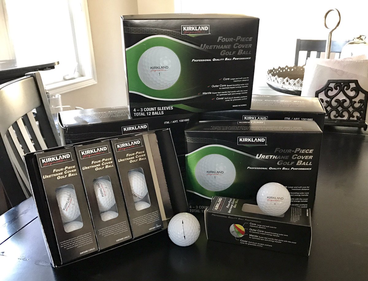 Costco golf balls have arrived! Never thought I'd be so excited to say that. Playing them on Friday. #KSigs