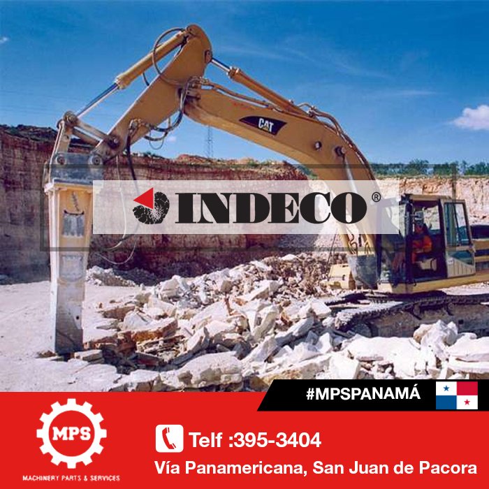 MPSPTY's tweet image. Vendemos los implementos hidráulicos Indeco para realizar trabajos de minería y demolición. #MPS