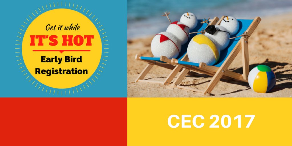 Get it while it's hot! Learn more about travel discounts &amp; registration savings for #CEC2017. ht.ly/dPPx307nEDv