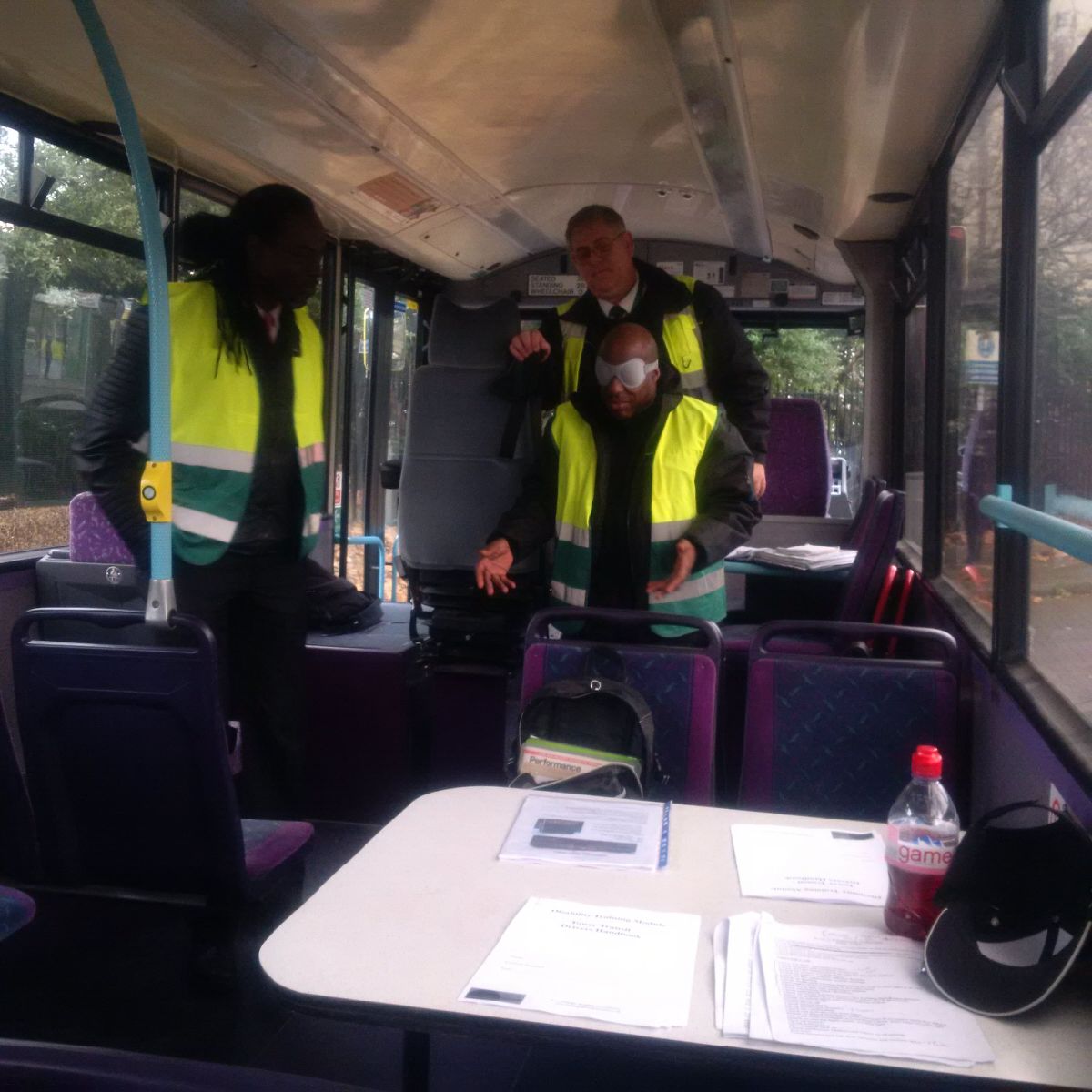TfLAccess's tweet image. Tower Transit providing great accessibility training to new bus drivers, highlighting key issues for our customers