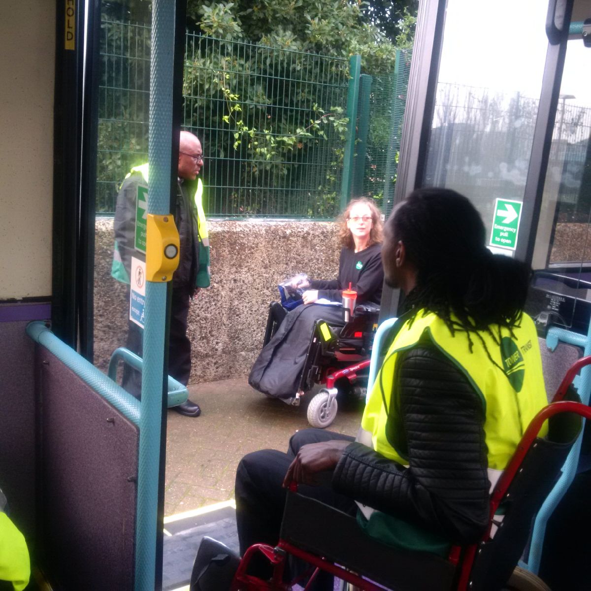 TfLAccess's tweet image. Tower Transit providing great accessibility training to new bus drivers, highlighting key issues for our customers